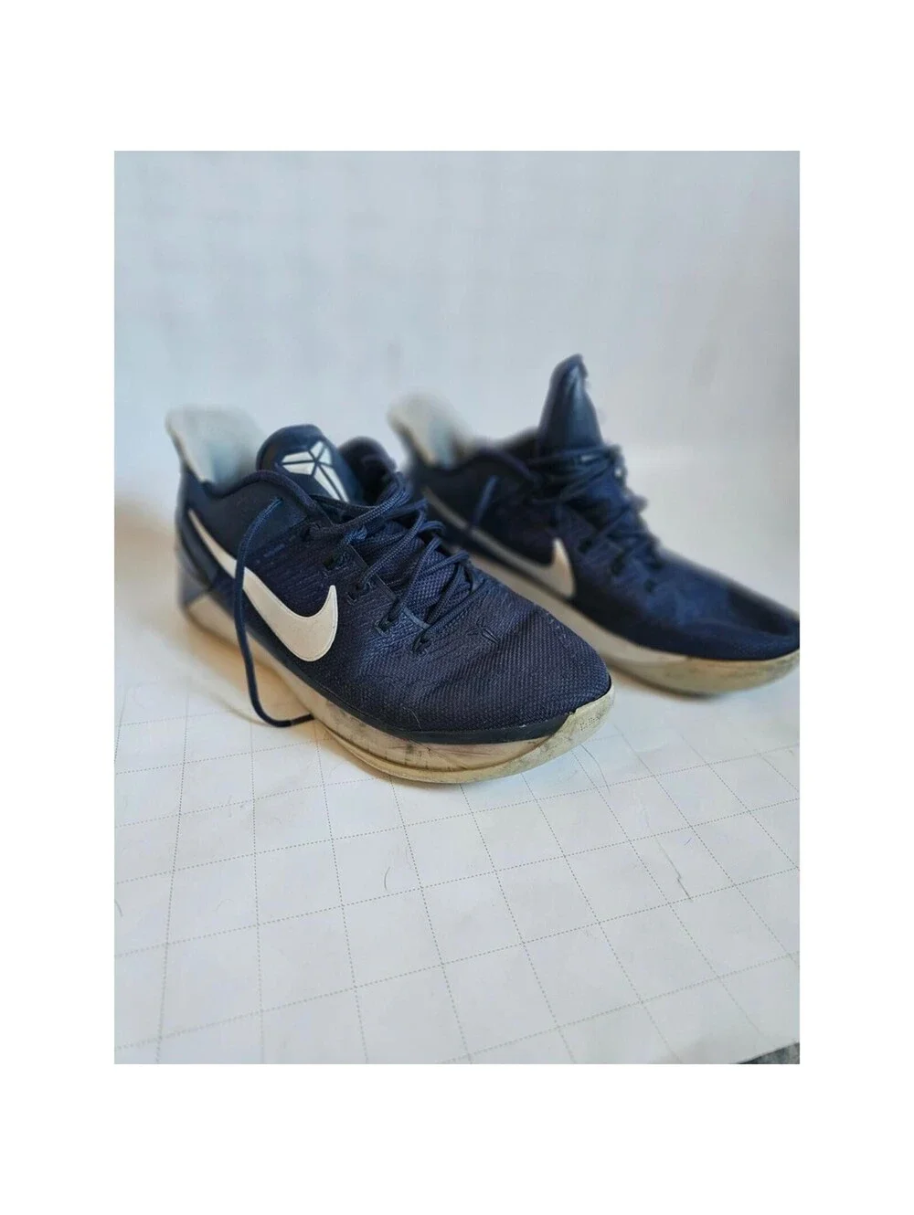 Nike Kobe A.D. Basketball Shoes Youth 6Y Midnight Navy White